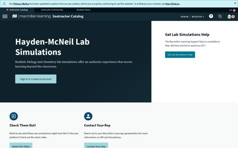 Hayden-McNeil Lab Simulations | Macmillan Learning for ...