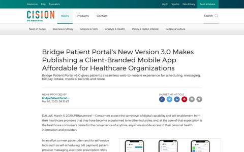 Bridge Patient Portal's New Version 3.0 Makes Publishing a ...