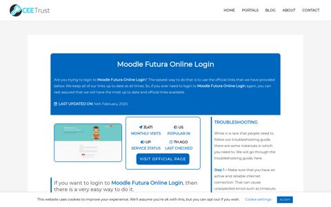 Moodle Futura Online Login - Find Official Portal - CEE Trust