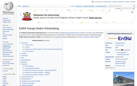 EnBW Energie Baden-Württemberg – Wikipedia