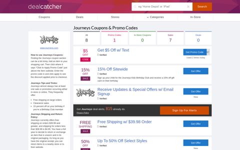 Up to $5 Off Journeys Coupons: Save w/ 2020 Promo Code