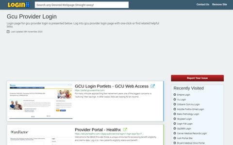 Gcu Provider Login - Loginii.com