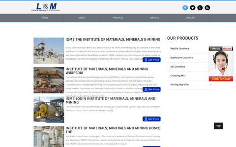 iom3 the institute of materials minerals and