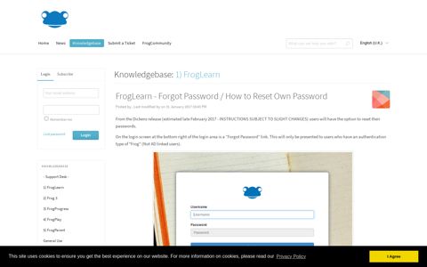 FrogLearn - Forgot Password / How to Reset Own Password ...