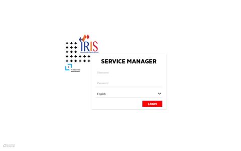 Service Manager: Login - IRIS2 Self Service