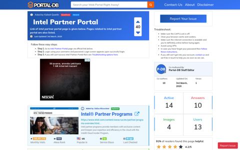 Intel Partner Portal