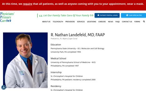 Landefeld, R. Nathan, MD, FAAP | Physicians Primary Care