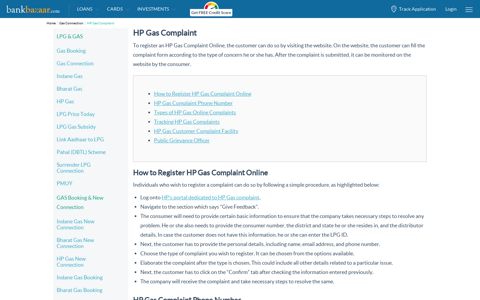 HP Gas Online Complaint | HP Gas Complaint Phone Number