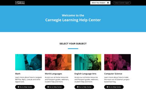 Help Center | Carnegie Learning