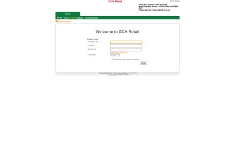 WELCOME TO WEB EDI GCH RETAIL