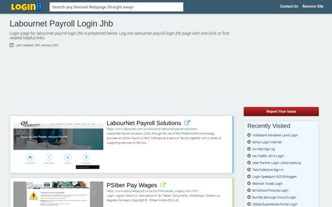 Labournet Payroll Login Jhb - Loginii.com