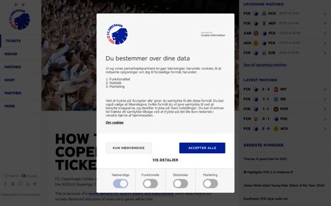 How to buy FC Copenhagen tickets - FCK