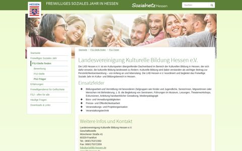 Landesvereinigung Kulturelle Bildung Hessen eV - FSJ in ...