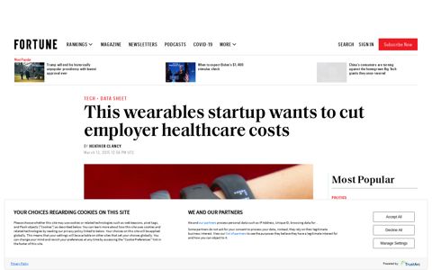 This wearables startup wants to cut employer healthcare costs ...