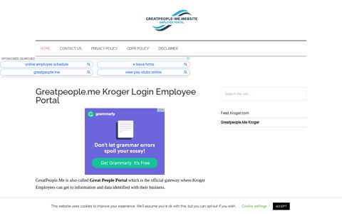 Greatpeople.Me Kroger 🤑 Great People Portal Login