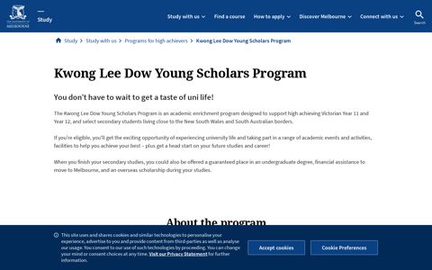 Kwong Lee Dow Young Scholars Program
