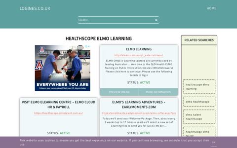 healthscope elmo learning - General Information about Login
