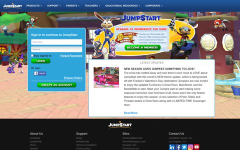 Log In – Play Now – JumpStart