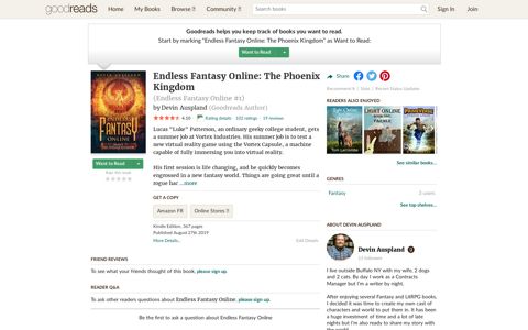 Endless Fantasy Online: The Phoenix Kingdom by Devin ...