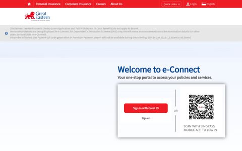 e-Connect | Great Eastern Singapore