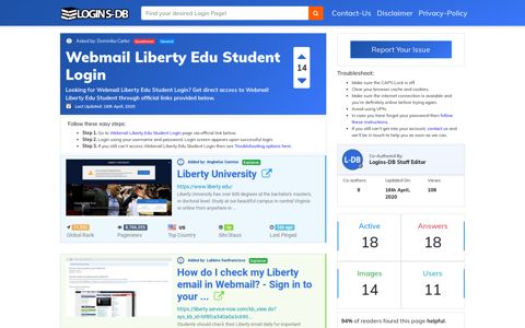 Webmail Liberty Edu Student Login - Logins-DB