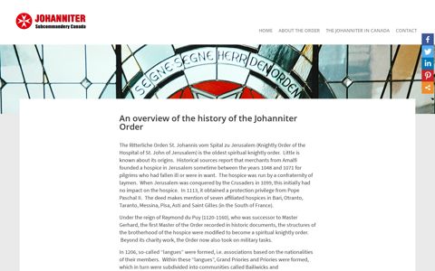 History - Johanniter Canada