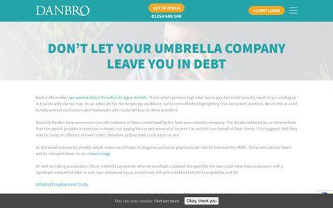 Don't Let Your Umbrella Company Leave You in Debt - Danbro