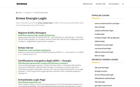 Ermes Energia Login ❤️ One Click Access