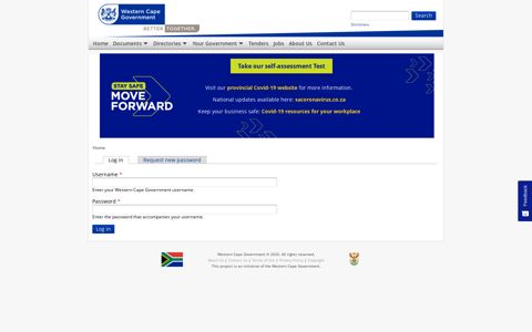 User account | Western Cape Government