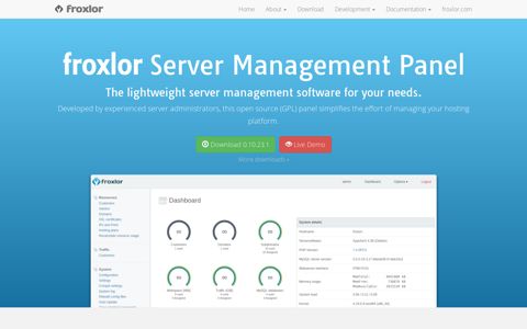 Froxlor Server Management Panel