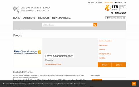 FeWo-Channelmanager: SECRA Bookings GmbH - ITB Berlin ...