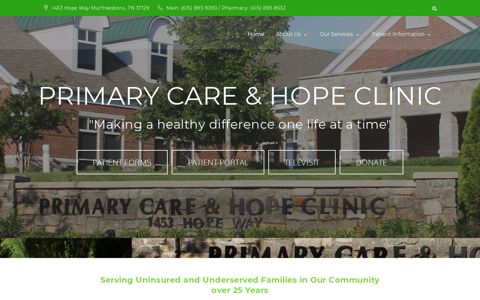 Primary Care & Hope Clinic – Making a health difference, one ...