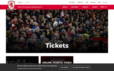 Tickets - Middlesbrough FC