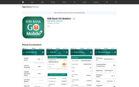 ‎IDBI Bank GO Mobile+ on the App Store - Apple