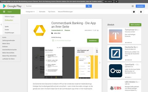 Commerzbank Banking - Die App an Ihrer Seite – Apps bei ...