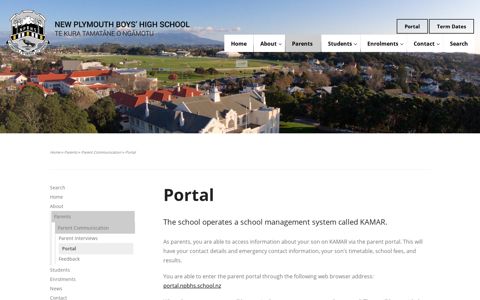 Portal - New Plymouth Boys High School