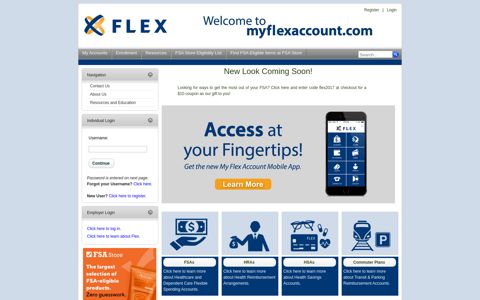 Flex Account Portal > Home