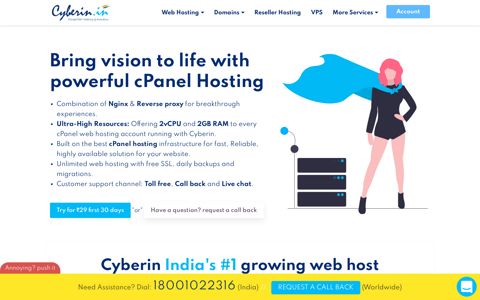India's Best Web Hosting | Cheap cPanel Hosting