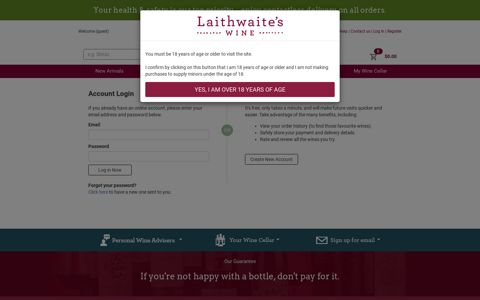 My Account - Laithwaite's Wine