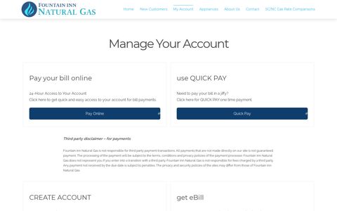 My Account | Fountain Inn Natural Gas