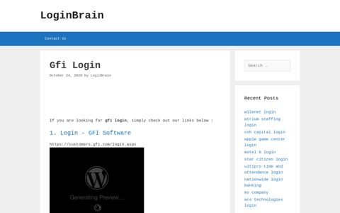 Gfi - Login - Gfi Software - LoginBrain
