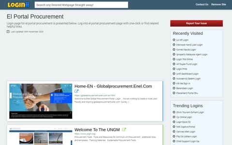 El Portal Procurement - Loginii.com