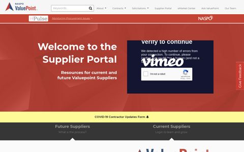 Supplier Portal - NASPO ValuePoint