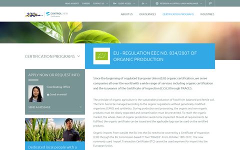 EU - Regulation EEC No. 834/2007 of Organic Production ...