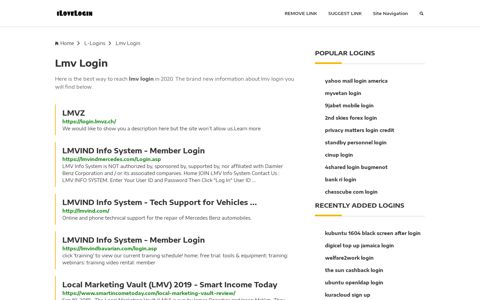 Lmv Login ❤️ One Click Access - iLoveLogin