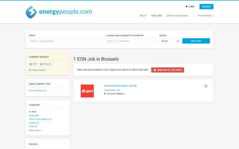 EON Jobs in Brussels | Energy People