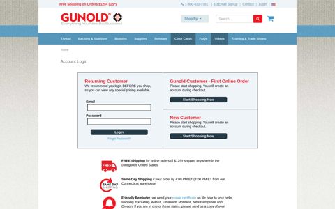 Login - Gunold USA