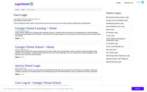 Gavs Login Georgia Virtual Learning > Home - http ...