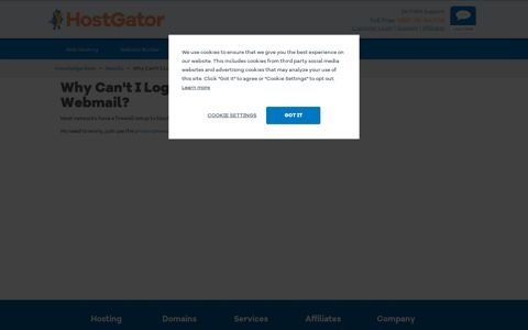 Why Can't I Log into My cPanel, WHM or Webmail? - HostGator