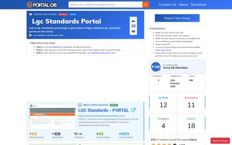 Lgc Standards Portal